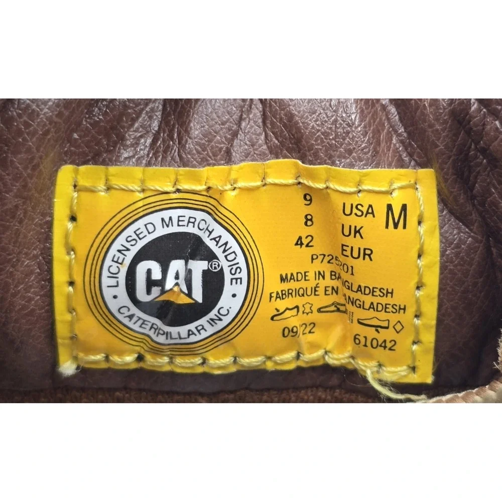 Caterpillar CAT Narrate P725201 Men's Suede Ankle Work Boots Size 9M